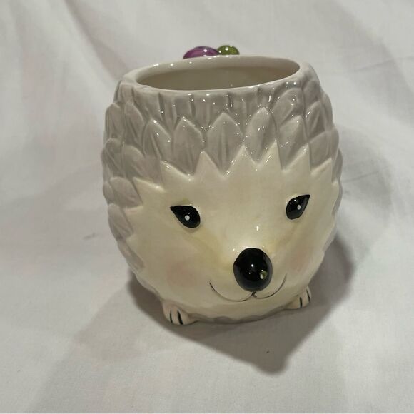 Porcupine mug with flower cute animal mug - Picture 6 of 10